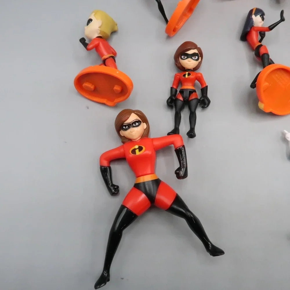 Disney Pixar Mattel The Incredibles figure lot of 17 Cake Topper Family
